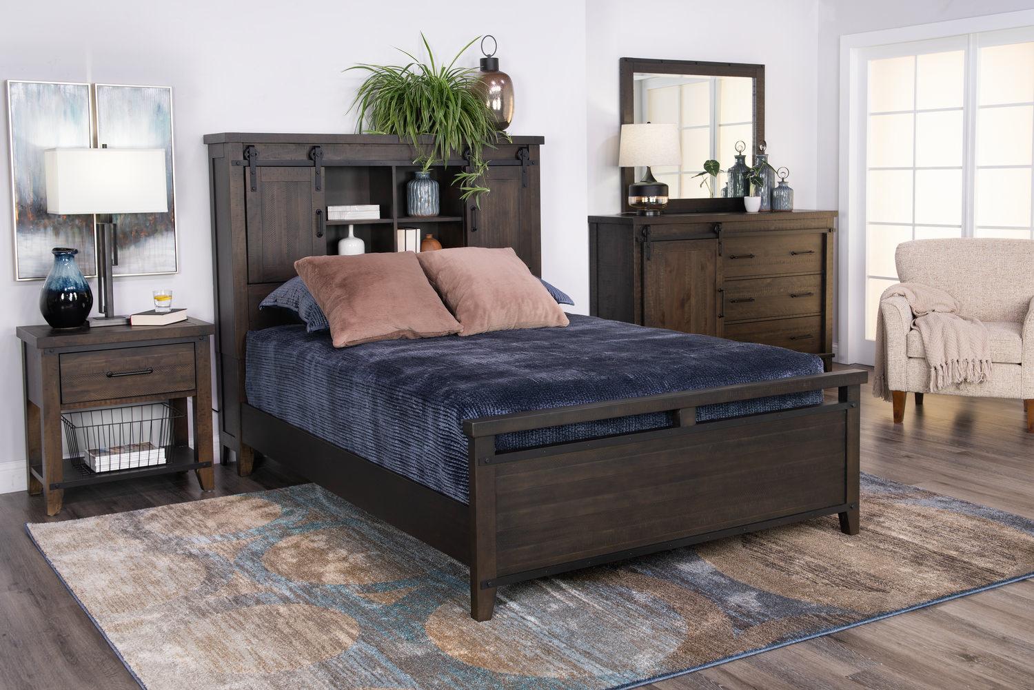 Queen Bookcase Headboards with Hidden Storage Ideas in North Riverside, IL