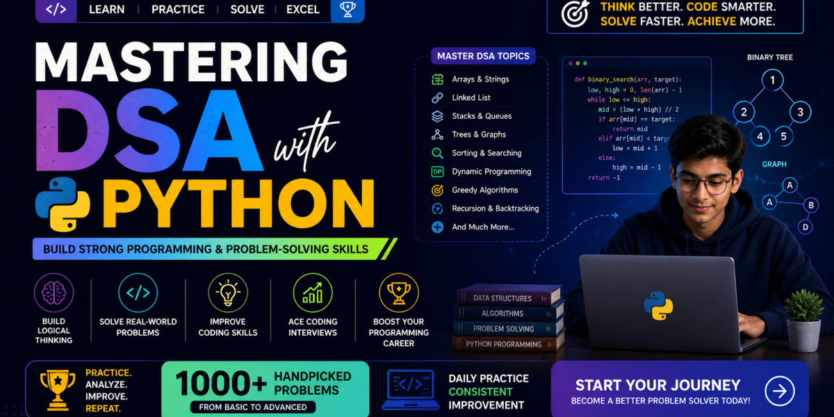 Mastering DSA with Python – Build Strong Programming & Problem-Solving Skills