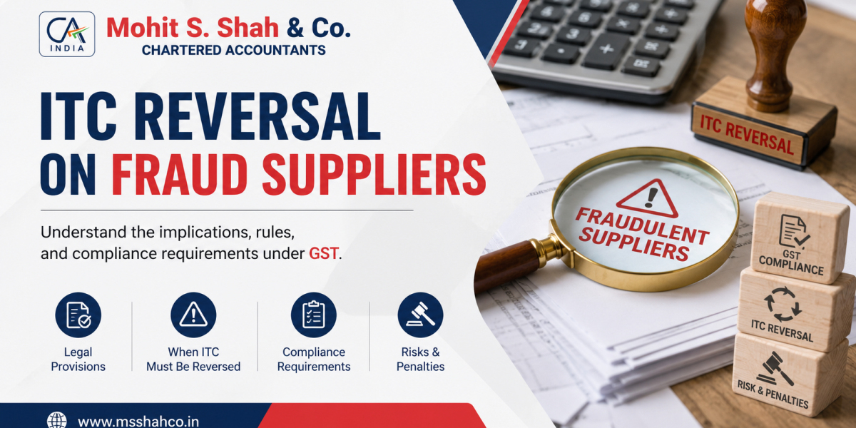 ITC Reversal on Fraud Suppliers | GST Consultants