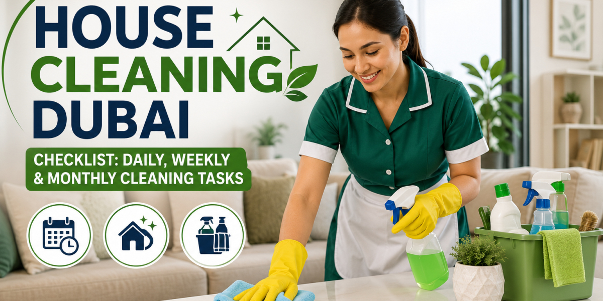 House Cleaning Dubai Checklist: Daily, Weekly & Monthly Cleaning Tasks