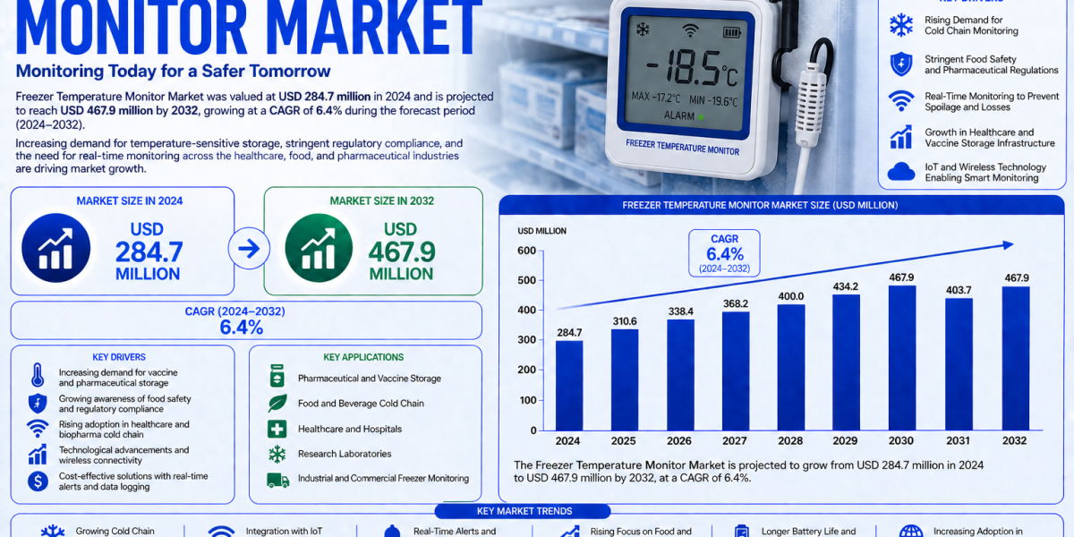 Freezer Temperature Monitor Market Expands with Rising Demand for Cold Chain Monitoring and Storage Safety