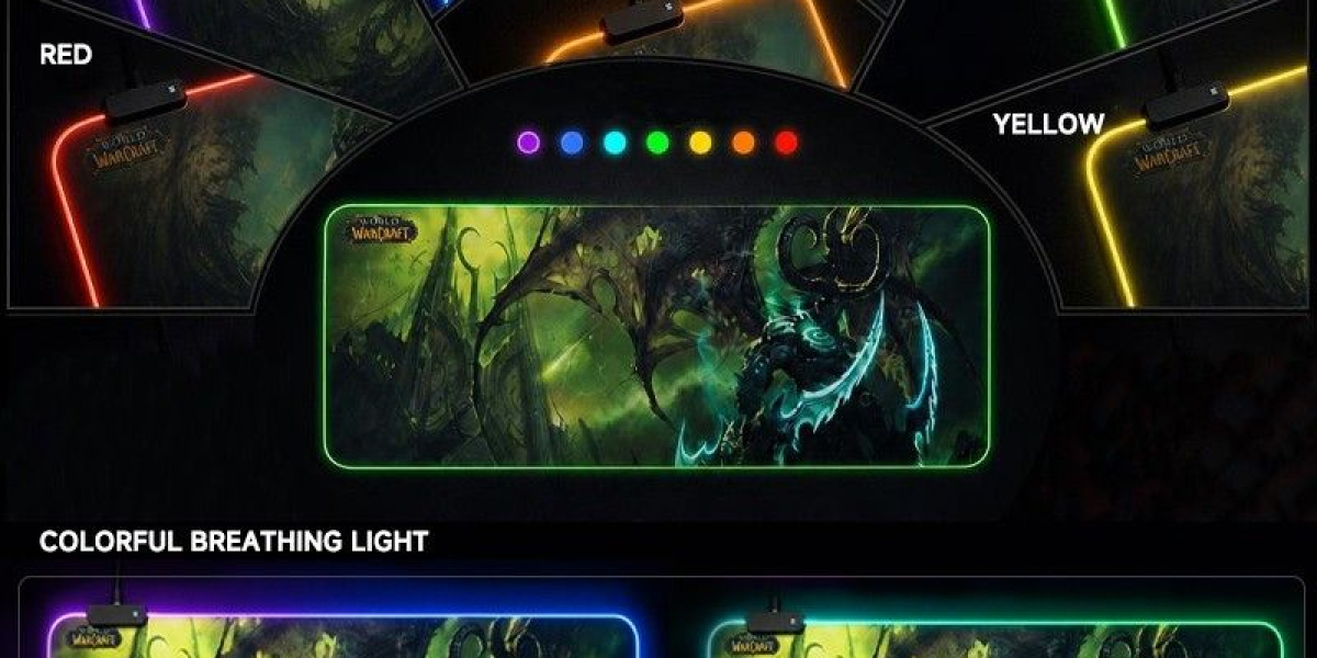 World of Warcraft Illidan RGB LED Extended Gaming Desk Pad