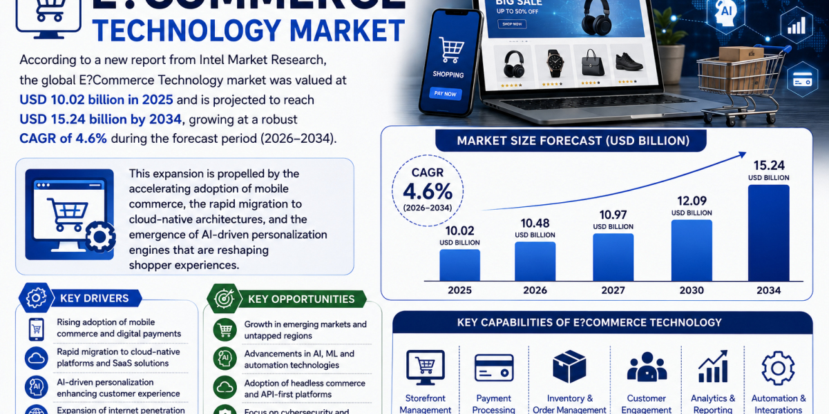 E?Commerce Technology market was valued at USD 10.02 billion in 2025