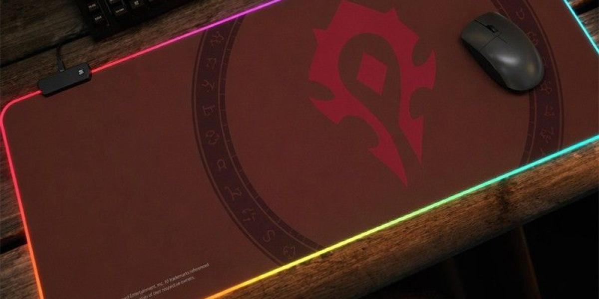 wow Horde Emblem RGB Desk Mat For Horde Raiders