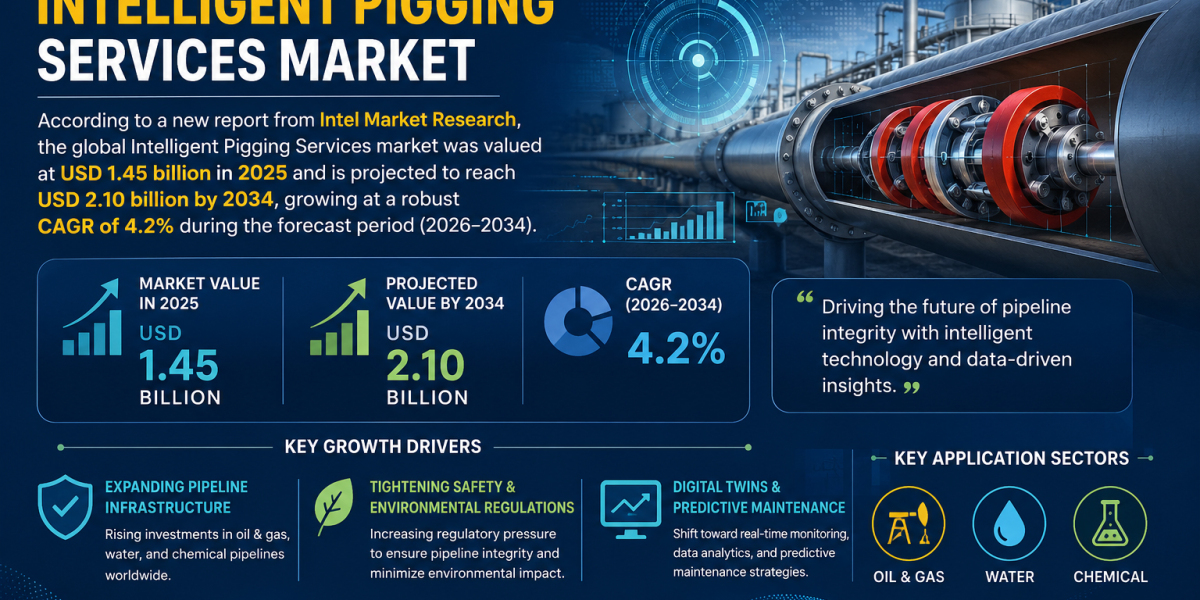 Intelligent Pigging Services market was valued at USD 1.45 billion in 2025 and is projected to reach USD 2.10 billion by