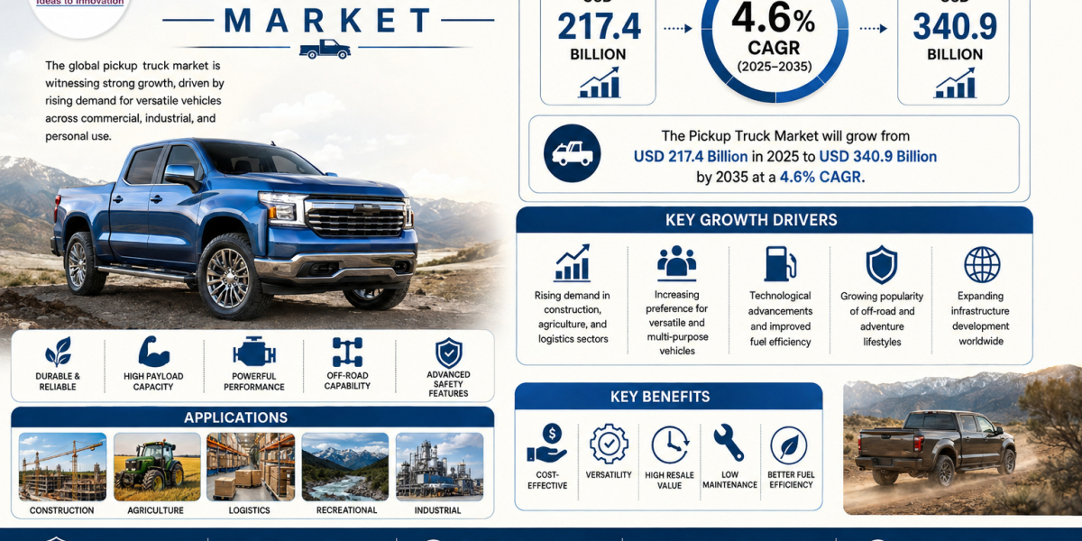 Pickup Truck Market: AI-Powered Safety, Connected Vehicles & EV Innovation Drive Expansion