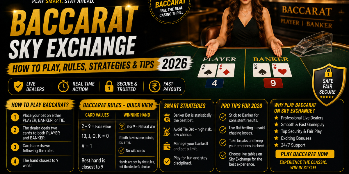 Baccarat Sky Exchange — How to Play, Rules, Strategies & Tips 2026