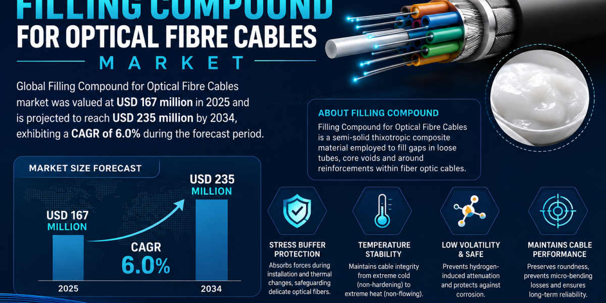 Filling Compound for Optical Fibre Cables market was valued at USD 167 million in 2025