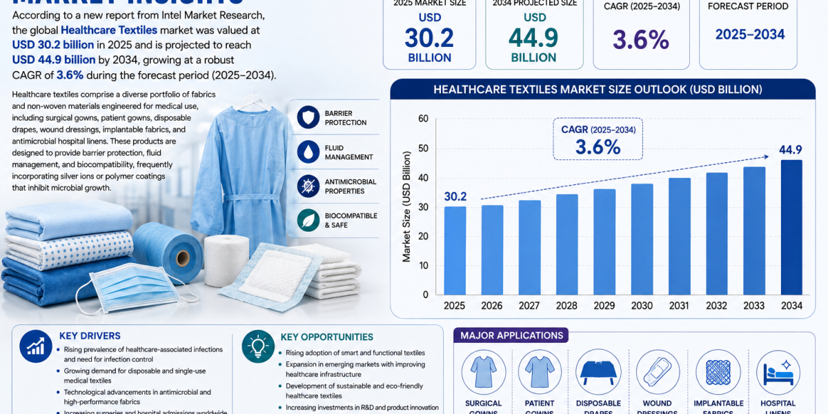 Healthcare Textiles market was valued at USD 30.2 billion in 2025