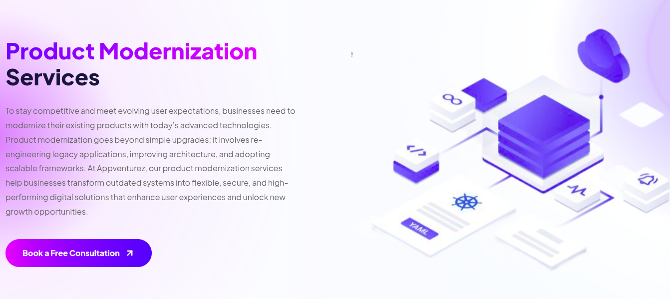 Product Modernization Services in India | Upgrade Legacy Software