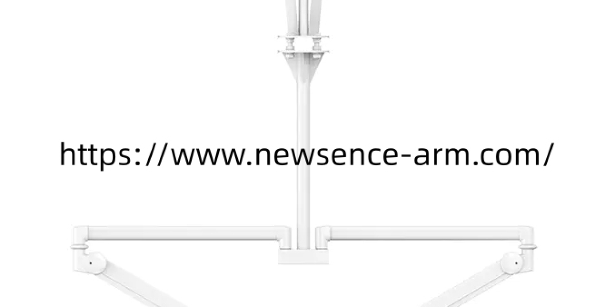 Ceiling Mount Medical Monitor Arm for Clinical Layouts